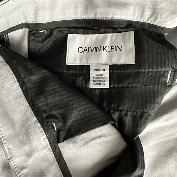 Calvin Klein gray slacks, slim fit with stretch! - Picture 2 of 4